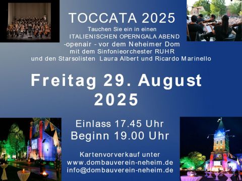 Toccata 2025 (Plakat: Dombauverein Neheim e. V.) 
